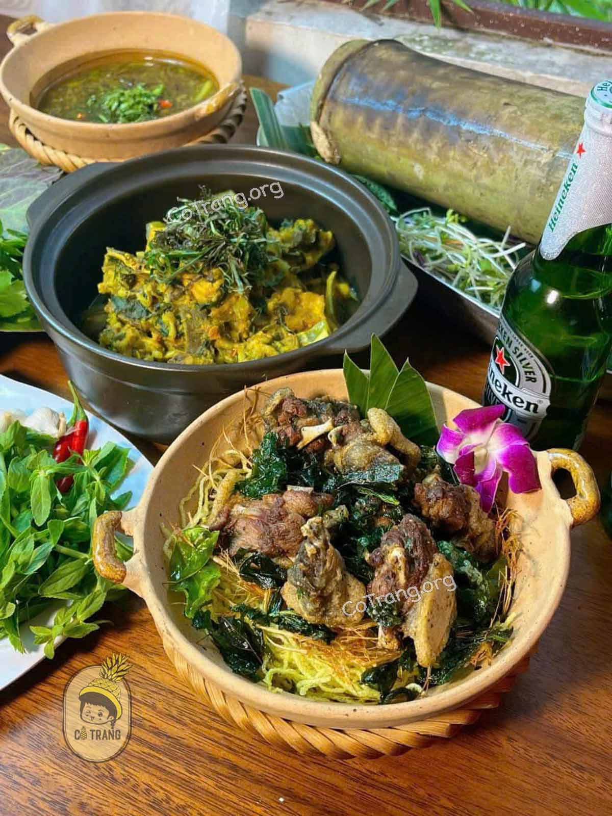 Menu thức ăn tại Cổ Lũy Beer Garden Quảng Ngãi