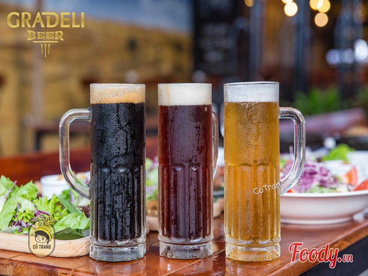 Menu thức ăn tại Gradeli Beer Đà Nẵng