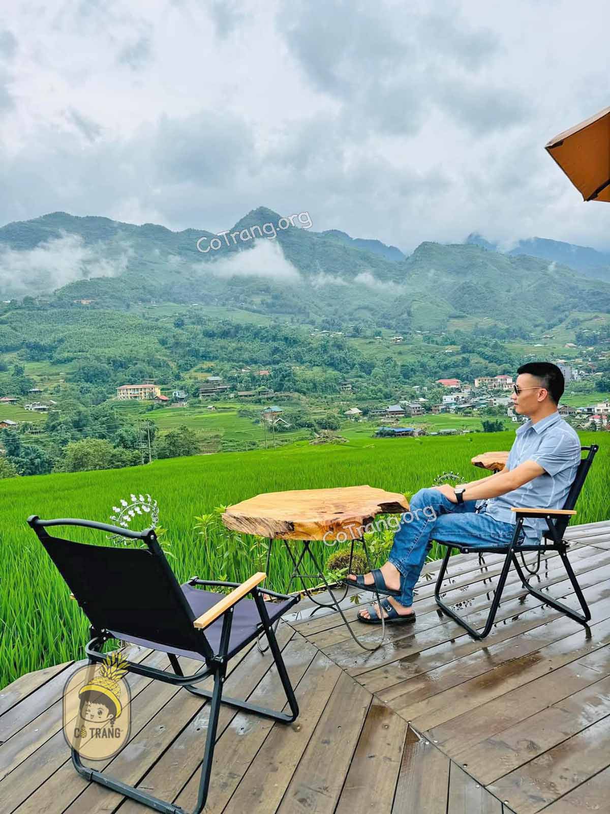 Góc checkin tại Chi Pâu Coffee & Homestay Sapa