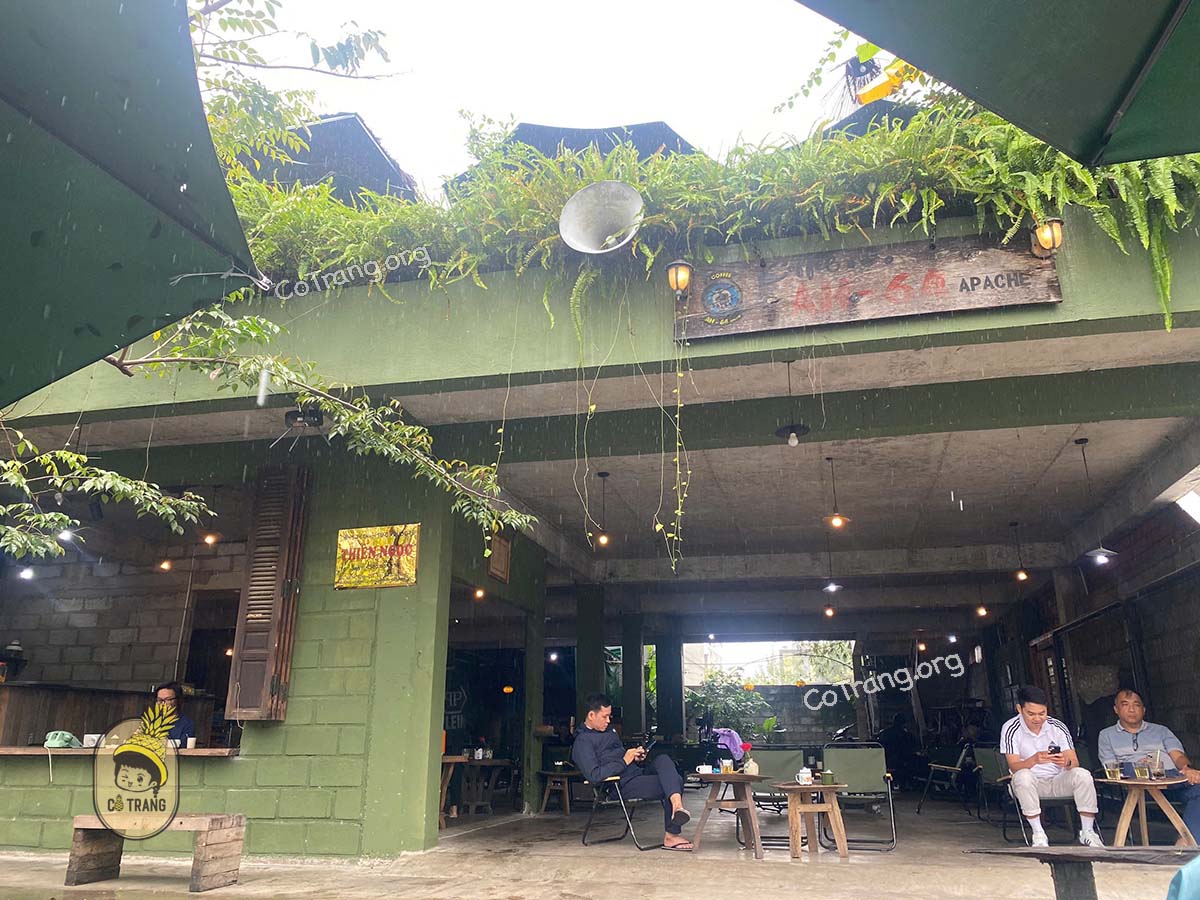 Coffee AH-64 Apache Quảng Ngãi - View Hồ Bảo Ngọc Viên tuyệt đẹp, menu, review