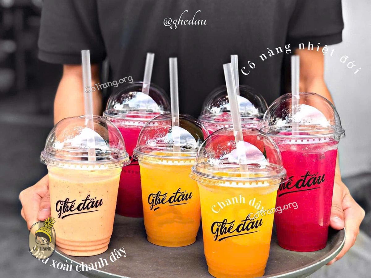 Menu thức uống tại Ghế Đẩu Quảng Ngãi