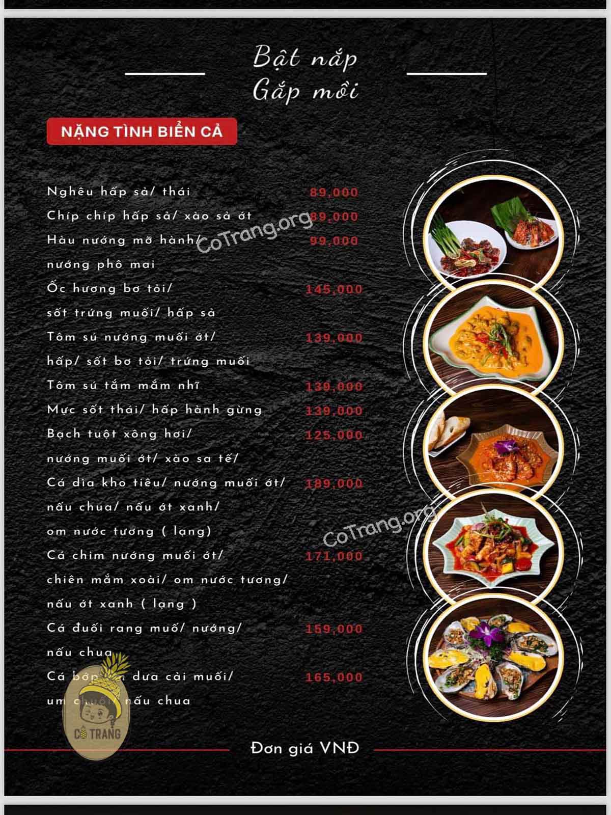 Menh thức uống và thức ăn tại Tắt Đèn Food and Beer