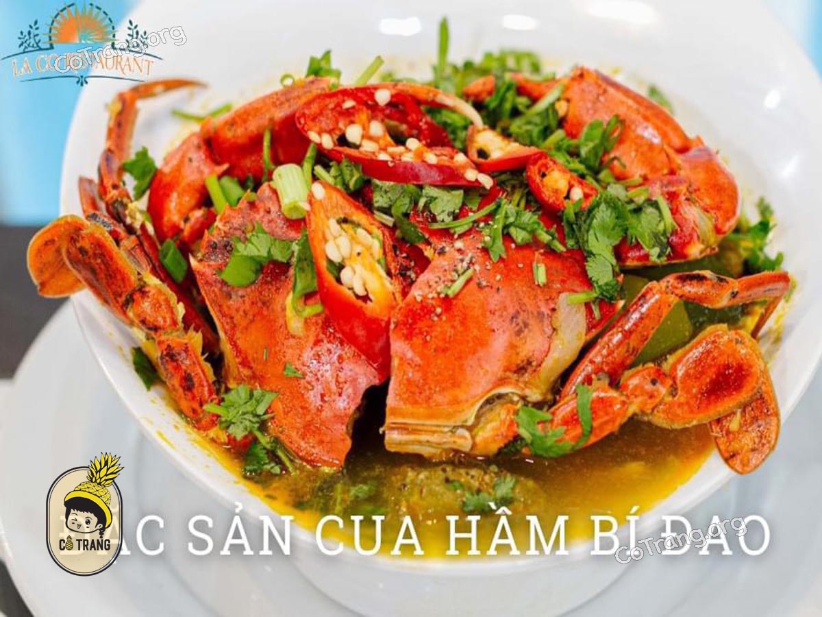 Menu tại Lá Cọ Beach Đồng Hới