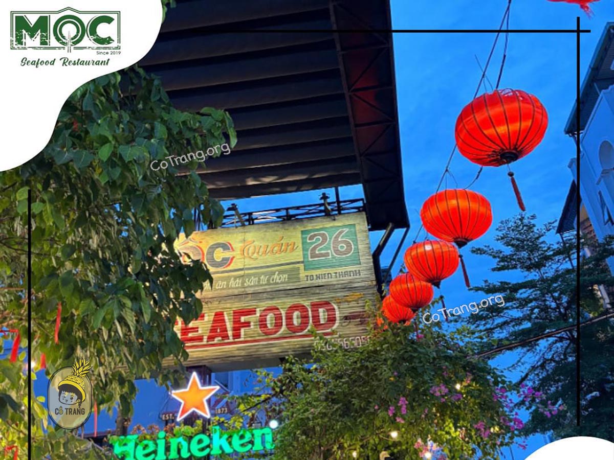 Không gian thực tế tại Hải Sản Mộc Quán Đà Nẵng