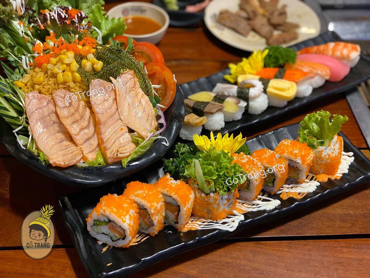 Menu thức ăn tại Phố nướng Tokyo Đà Nẵng