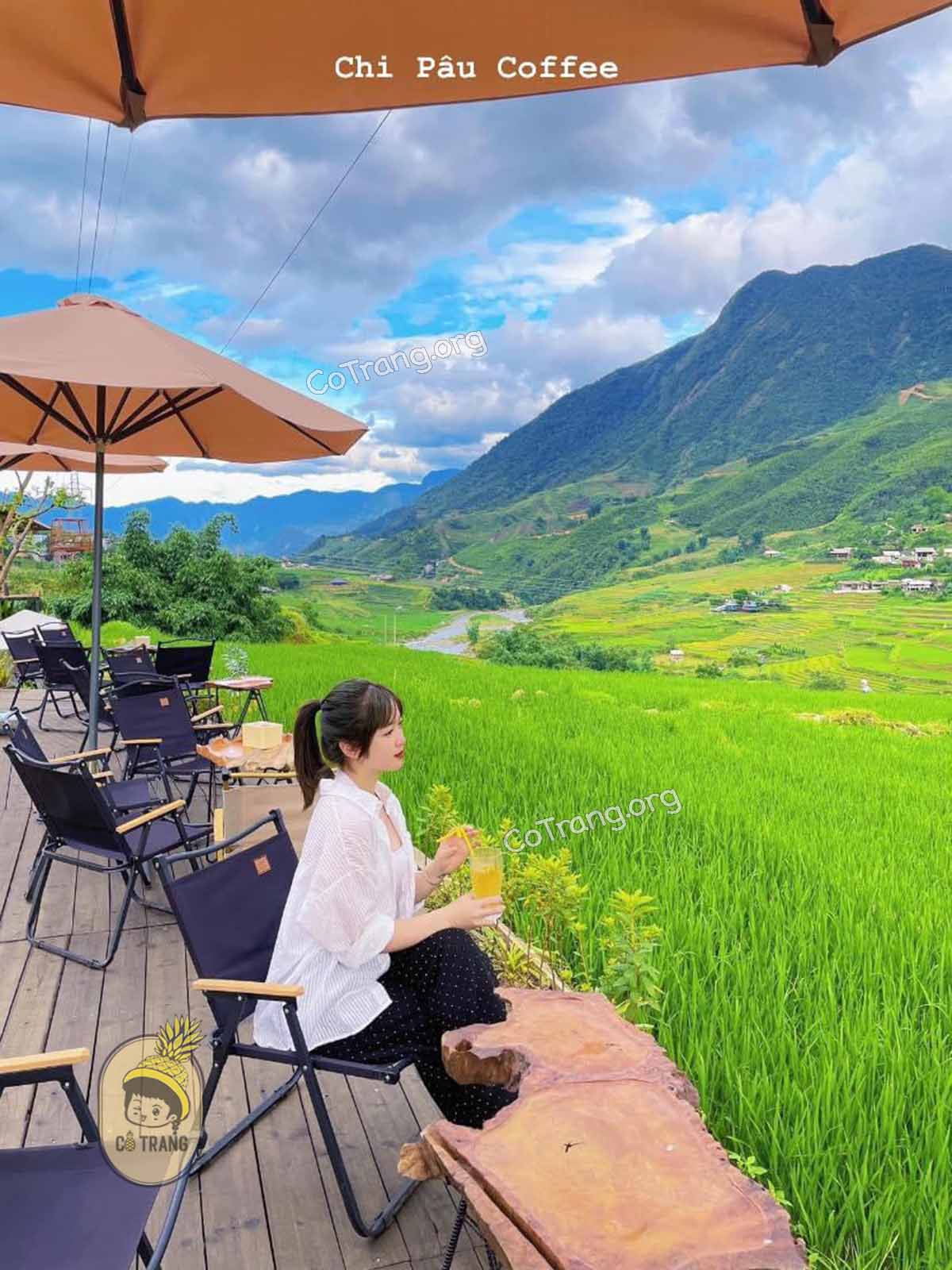 Góc checkin tại Chi Pâu Coffee & Homestay Sapa
