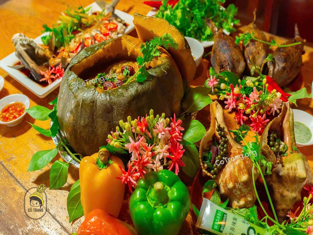 Menu thức ăn tại Hội An Quán Đảo Phú Quý