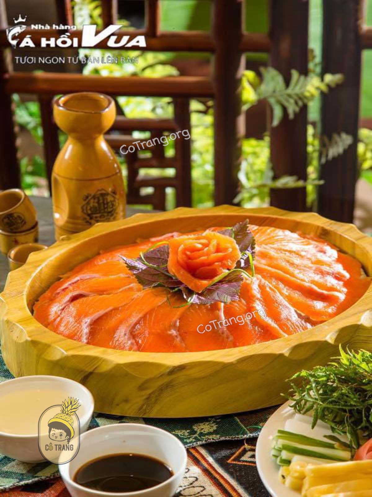 Menu thức ăn tại Nhà Hàng Vua Cá Hồi Sapa