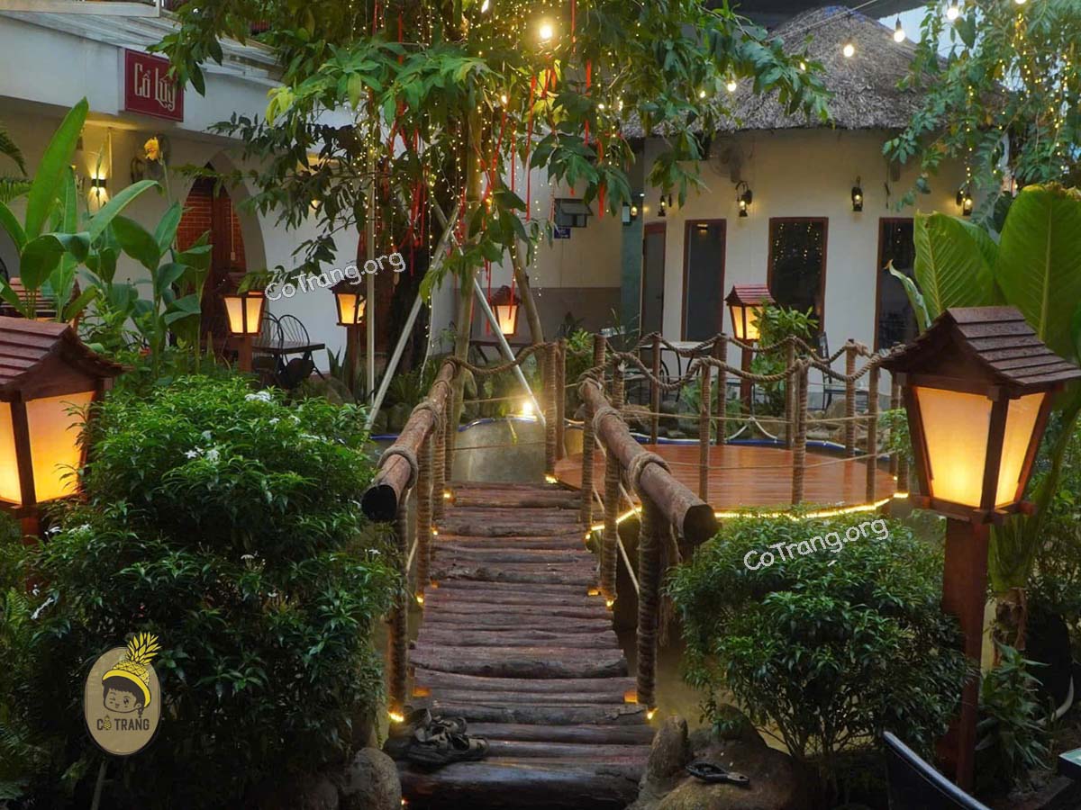 Không gian thực tế tại Cổ Lũy Beer Garden Quảng Ngãi