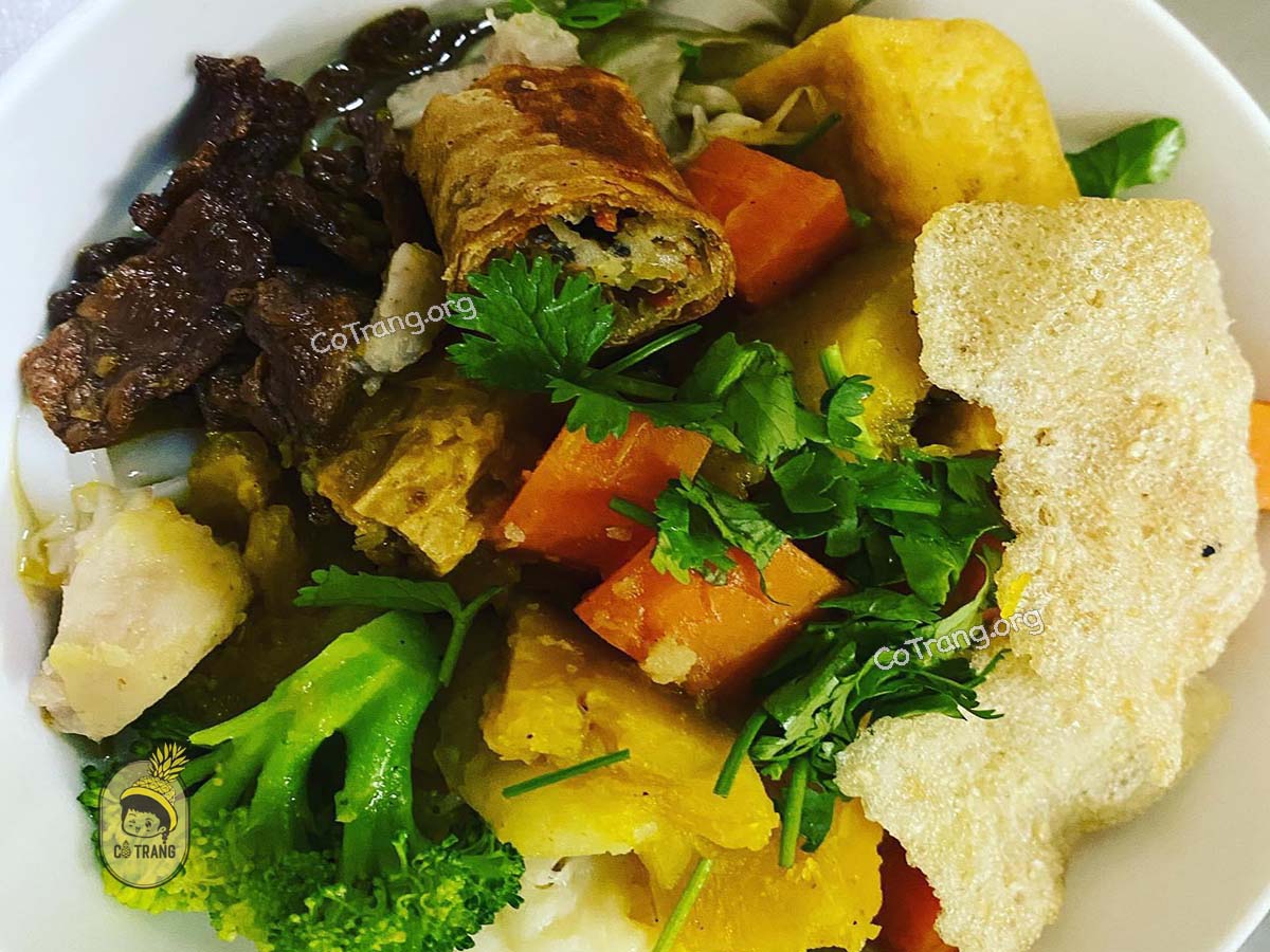 Menu thức ăn tại Loving Vegan Đà Nẵng
