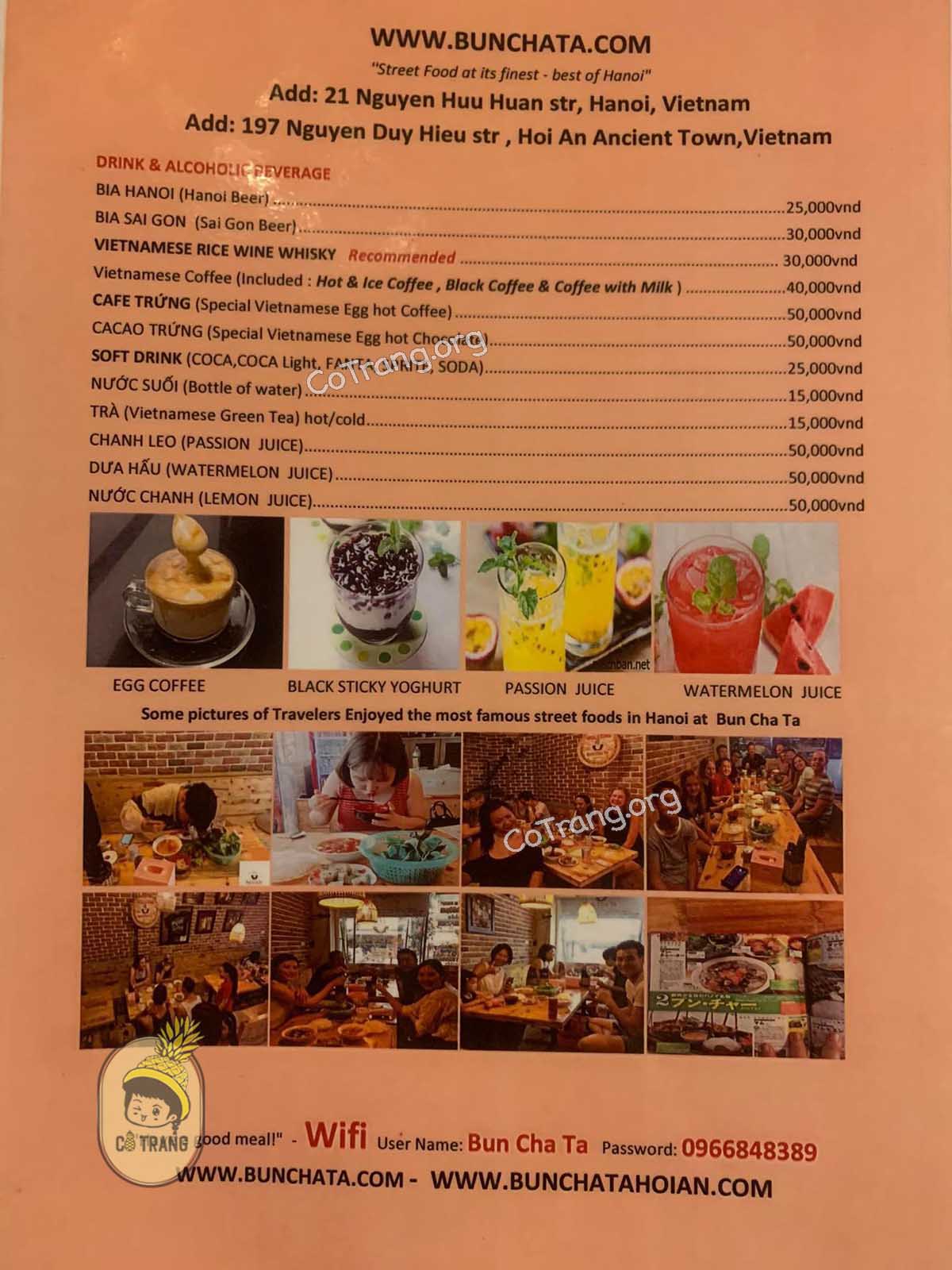 Không gian thực tế tại Bun Cha Ta Hội An