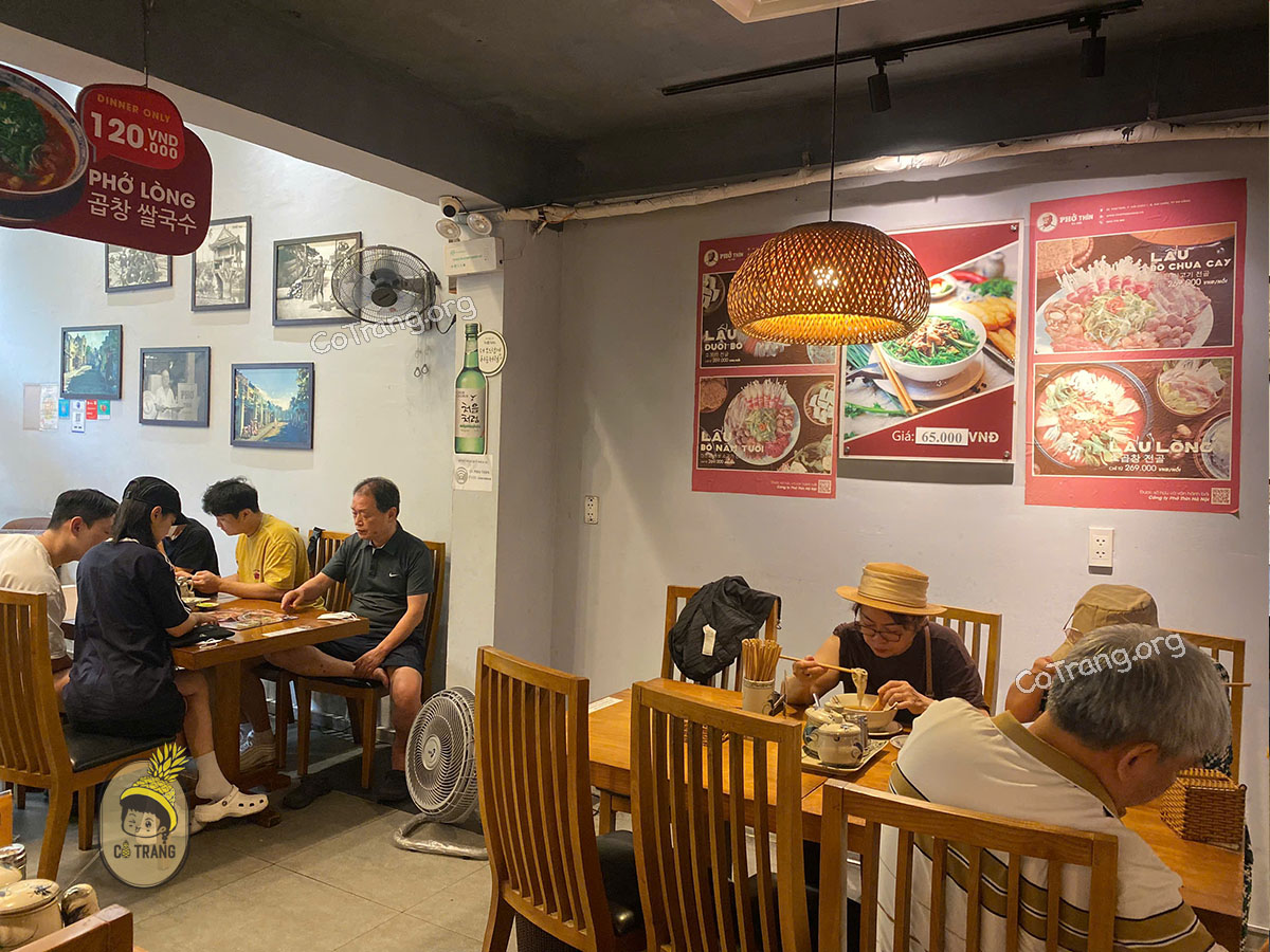 Không gian thực tế tại Phở Thìn 13 Lò Đúc tại Đà Nẵng