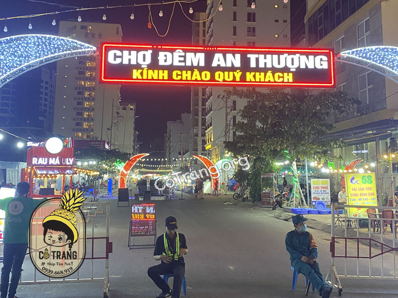 phố đi bộ, chợ đêm an thượng