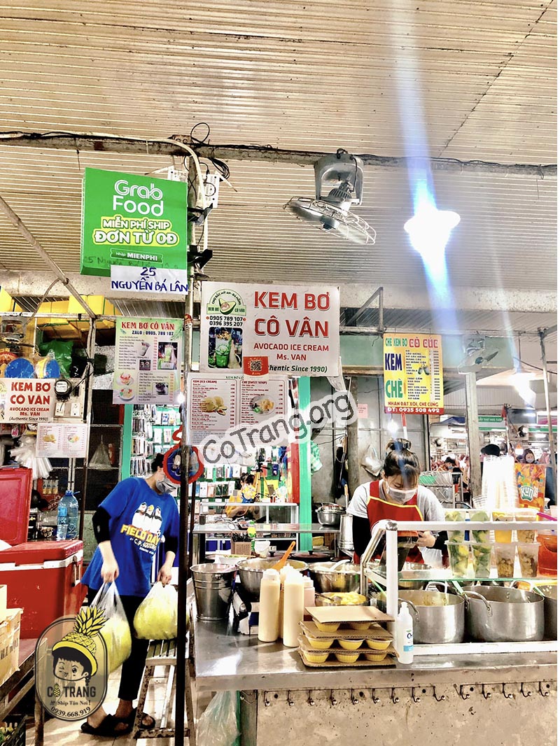 kem bơ cô vân chợ bắc mỹ an