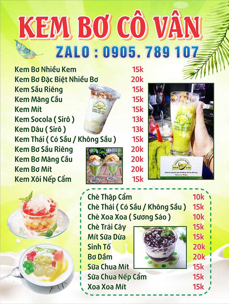 kem bơ cô vân chợ bắc mỹ an