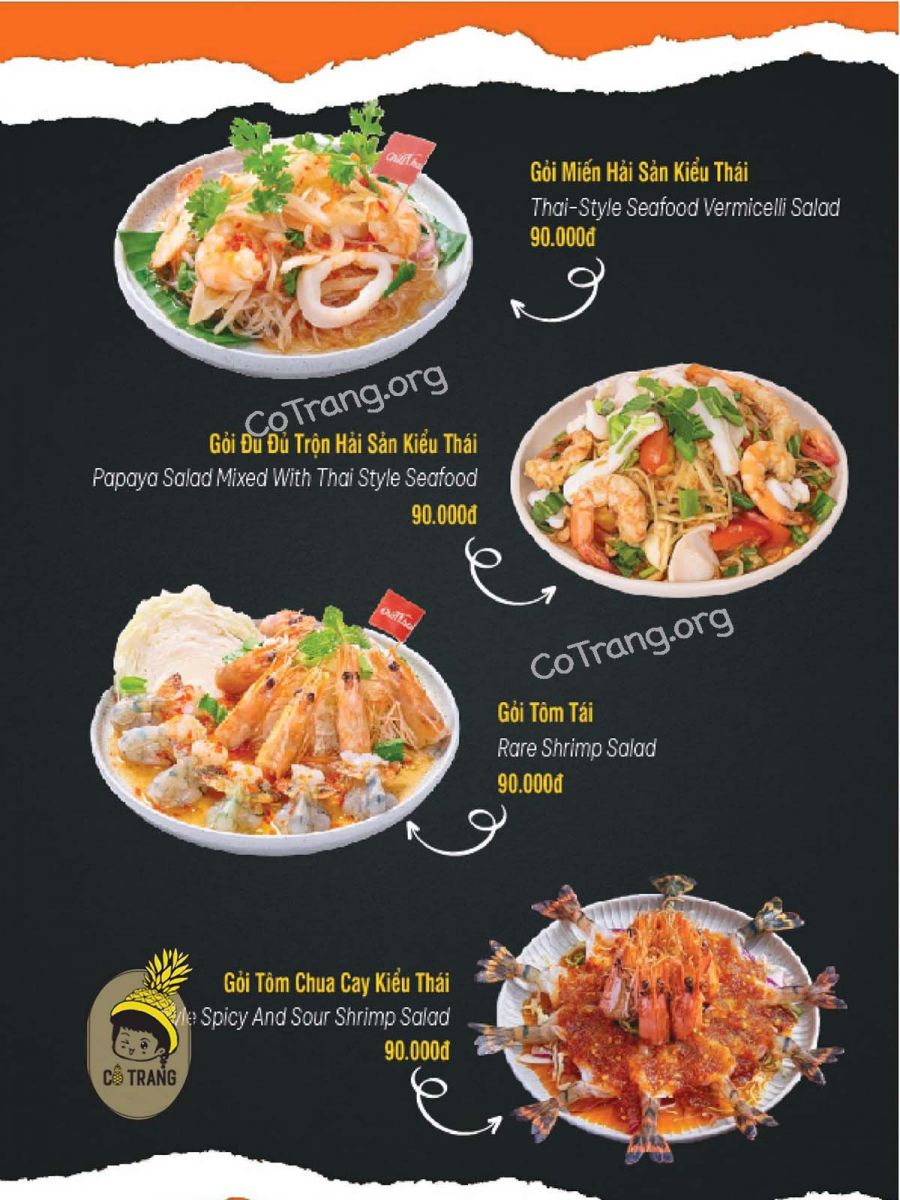 menu Chill Thái Đà Nẵng - 109 Lê Đình Dương