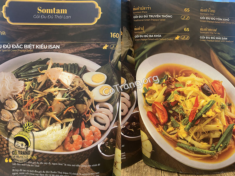menu thai market đà nẵng