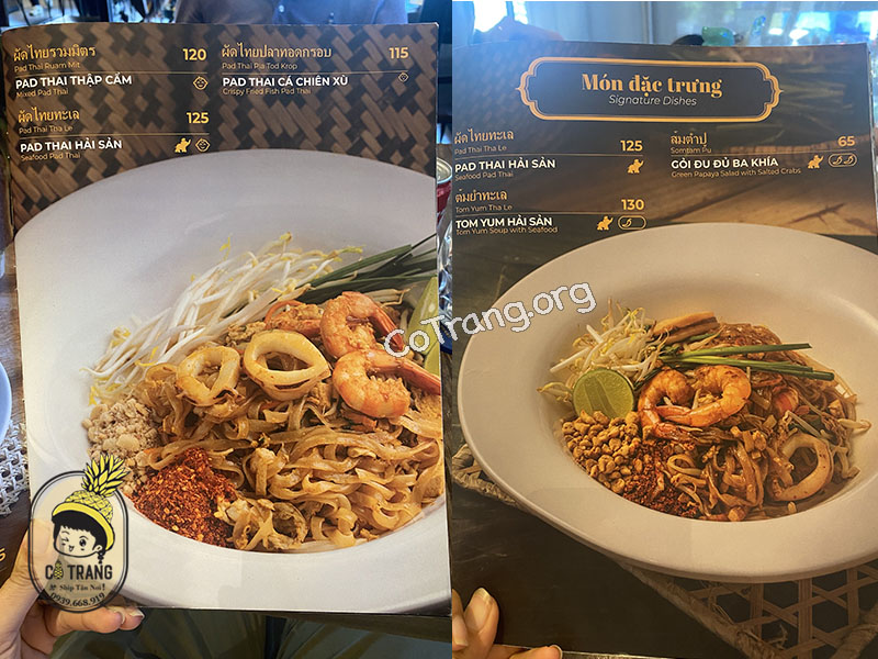 menu thai market đà nẵng