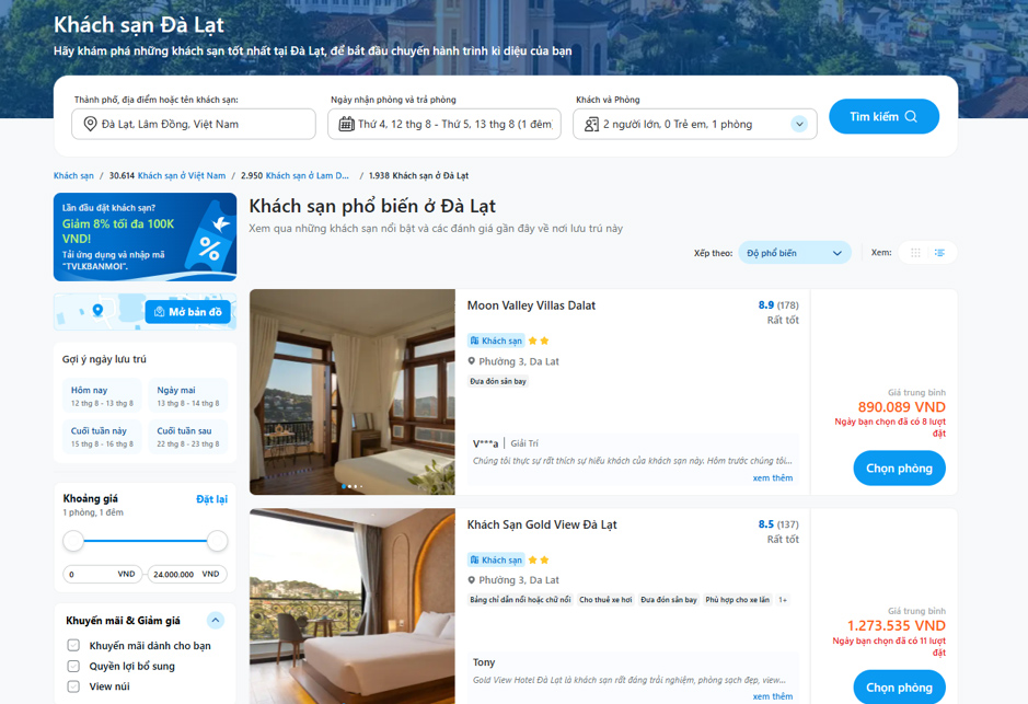 Khách sạn hay homestay Đà Lạt: Đâu là lựa chọn phù hợp với bạn